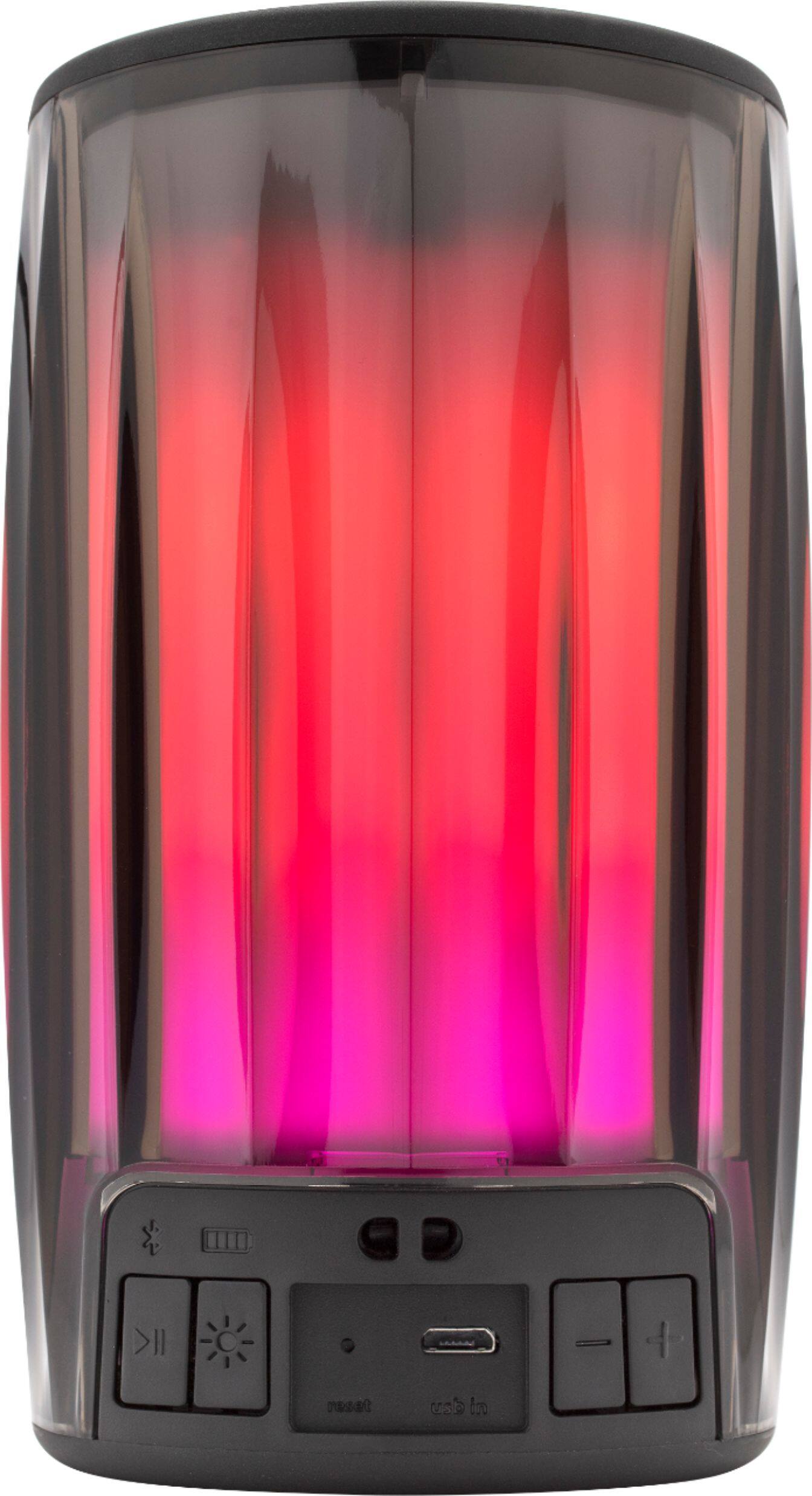 Alt View 13. iHome - PlayGlow - Rechargeable Color Changing Portable Bluetooth Speaker - Black.