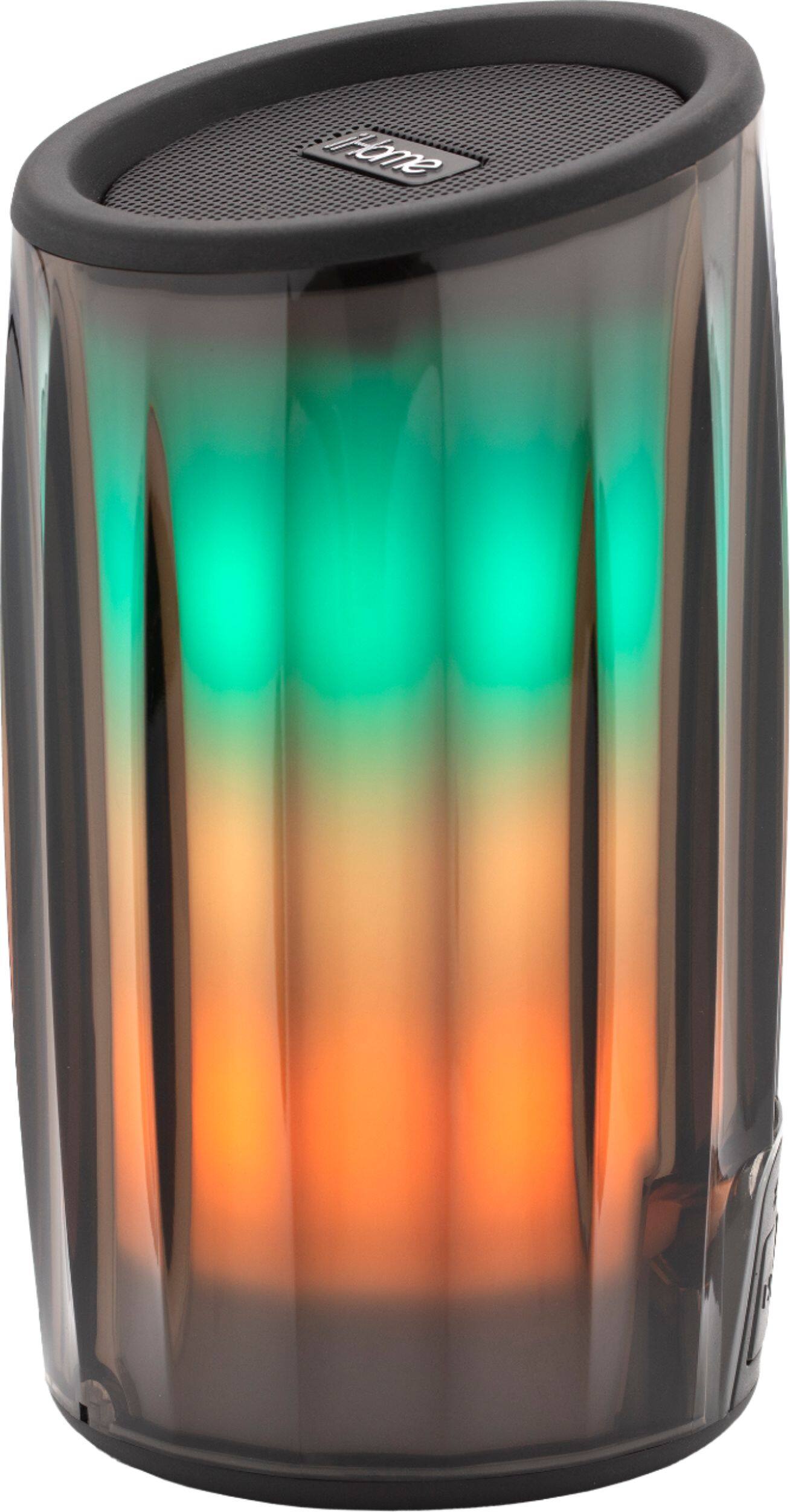 Alt View 14. iHome - PlayGlow - Rechargeable Color Changing Portable Bluetooth Speaker - Black.