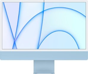 iMac 24" with Retina 4.5K display All-In-One - Apple M1 - 8GB Memory - 256GB SSD (Latest Model) - Blue - Front_Zoom