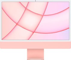 iMac 24" with Retina 4.5K display All-In-One - Apple M1 - 8GB Memory - 256GB SSD - Pink - Front_Zoom