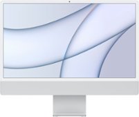 iMac 24" with Retina 4.5K display All-In-One - Apple M1 - 8GB Memory - 256GB SSD - w/Touch ID - Silver - Front_Zoom