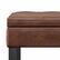 Alt View 13. Simpli Home - Cosmopolitan 44 inch Wide Traditional Rectangle Storage Ottoman Bench in Distressed Saddle Brown Faux Leather - Distressed Saddle Brown.