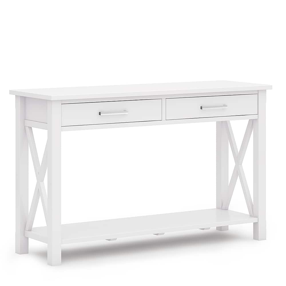 Angle View: Simpli Home - Kitchener Console Sofa Table - White