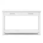 Front. Simpli Home - Kitchener Console Sofa Table - White.