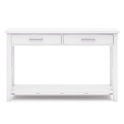 Simpli Home - Kitchener Console Sofa Table - White - Front_Zoom