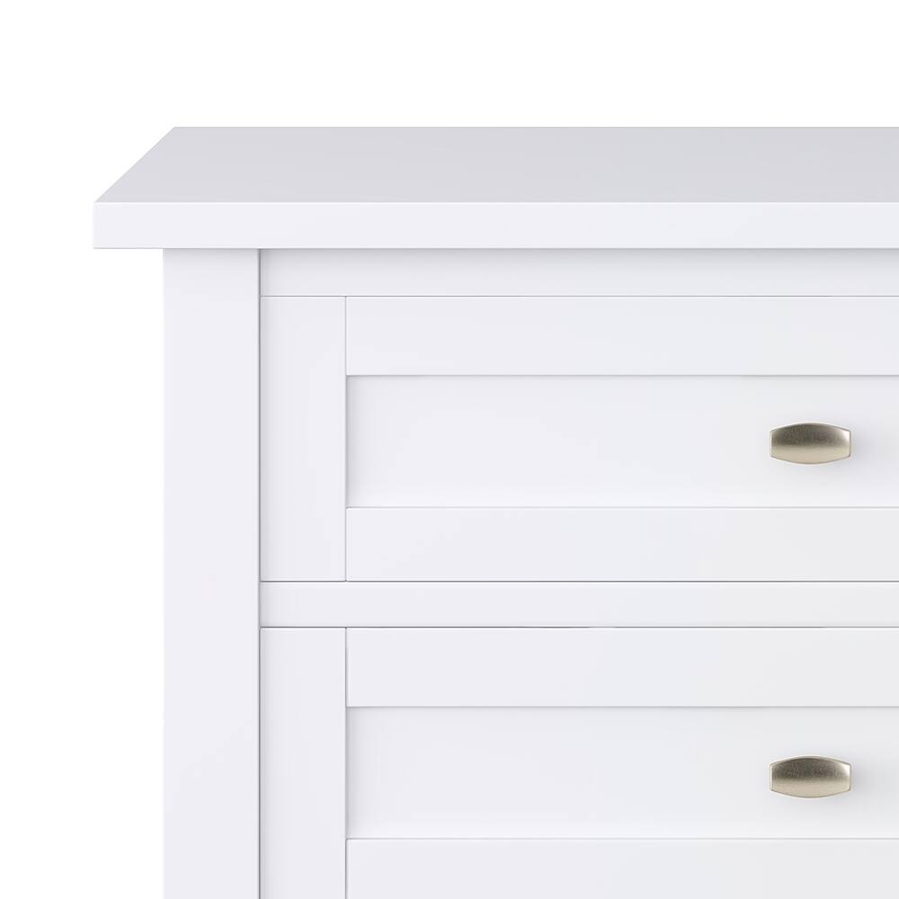 Alt View 13. Simpli Home - Night Stand, Bedside table - White.