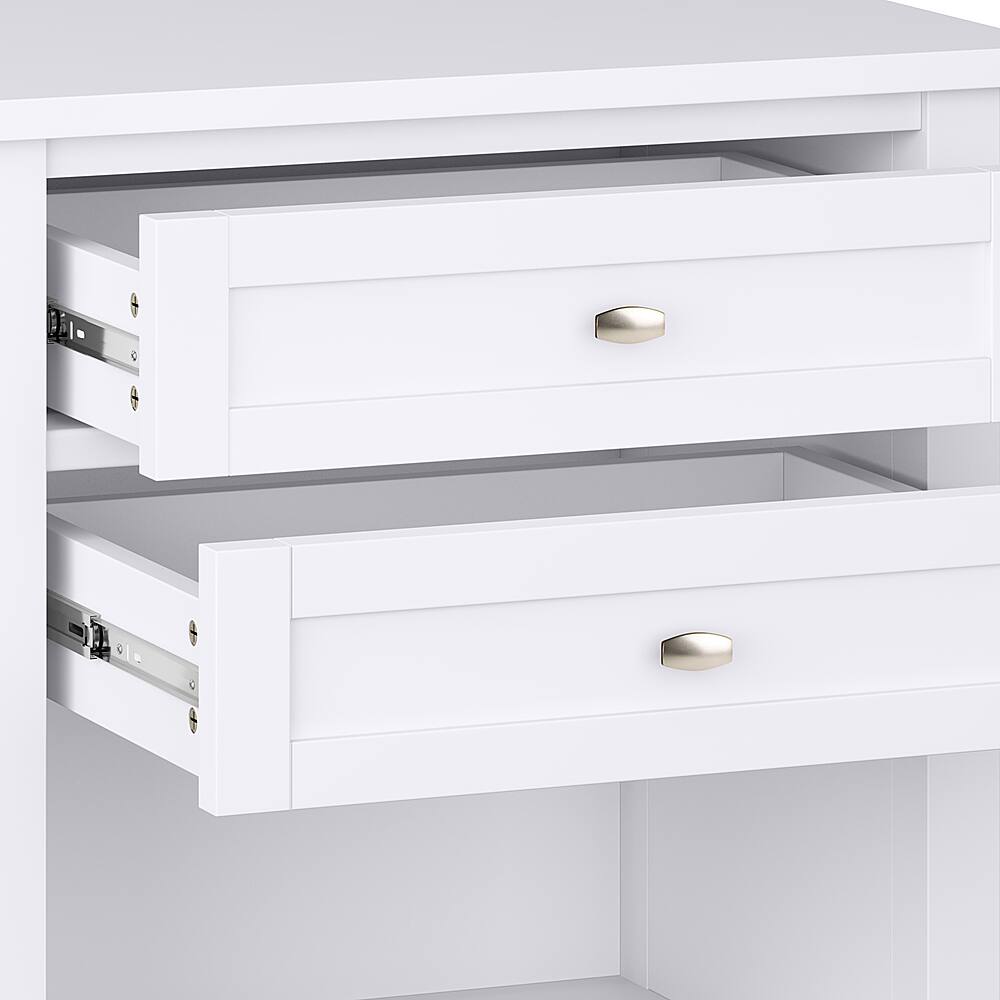 Alt View 14. Simpli Home - Night Stand, Bedside table - White.