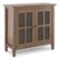 Angle. Simpli Home - Warm Shaker SOLID WOOD 32 inch Wide Transitional Low Storage Cabinet in Rustic Natural Aged Brown - Rustic Natural Aged Brown.