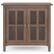 Front Zoom. Simpli Home - Warm Shaker SOLID WOOD 32 inch Wide Transitional Low Storage Cabinet - Rustic Natural Aged Brown.