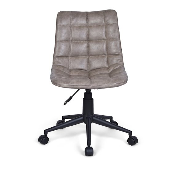 Simpli Home – Chambers Swivel Office Chair – Distressed Grey