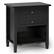 Angle. Simpli Home - Warm shaker solid wood 24 inch wide transitional bedside nightstand table - Black.