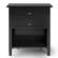 Front. Simpli Home - Warm shaker solid wood 24 inch wide transitional bedside nightstand table - Black.