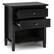 Left. Simpli Home - Warm shaker solid wood 24 inch wide transitional bedside nightstand table - Black.