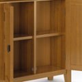 Alt View Zoom 14. Simpli Home - Redmond SOLID WOOD 32 inch Wide Transitional Low Storage Cabinet in - Light Golden Brown.