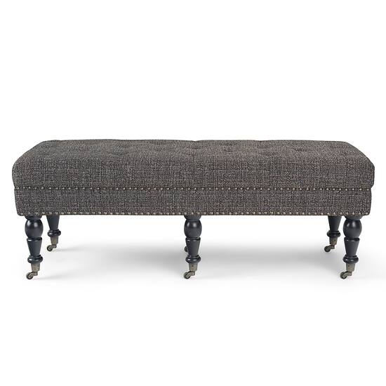 Simpli Home Henley 49 inch Wide Traditional Rectangle Tufted