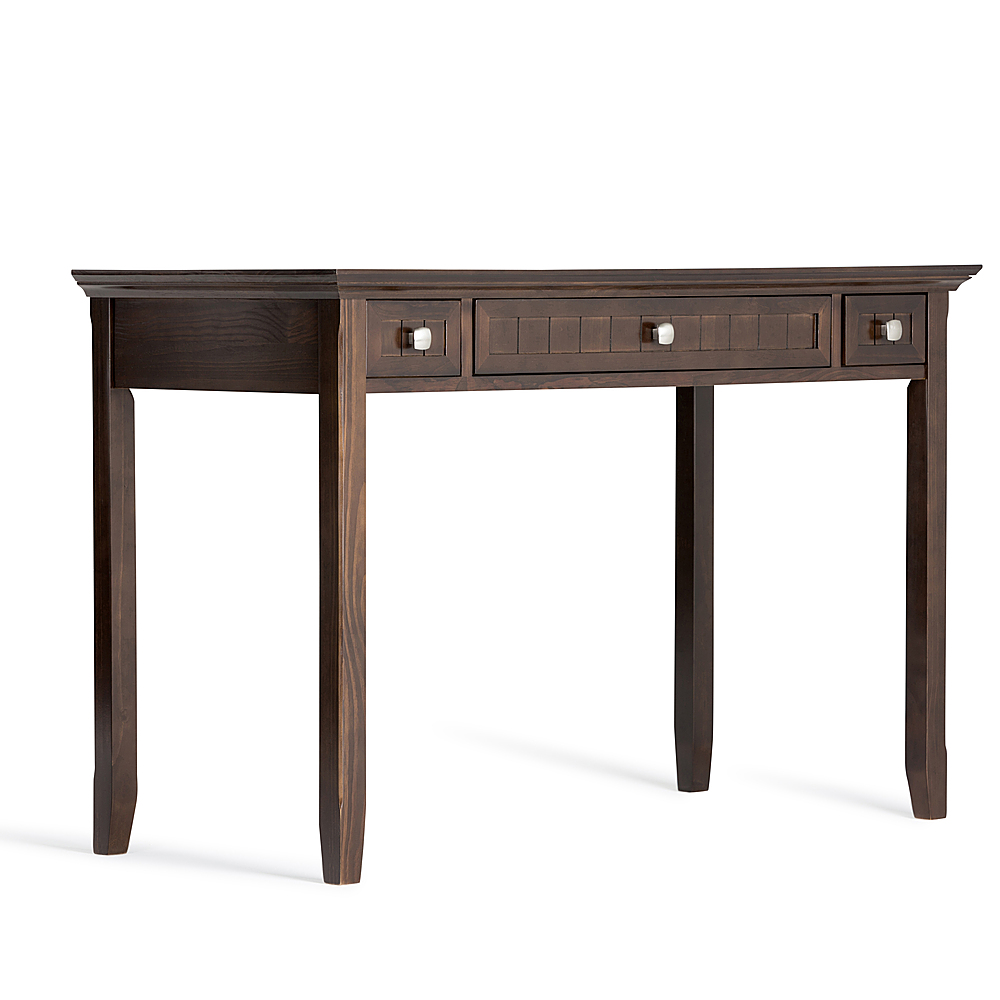 Angle View: Simpli Home - Acadian SOLID WOOD Transitional 48 inch Wide Desk in - Brunette Brown
