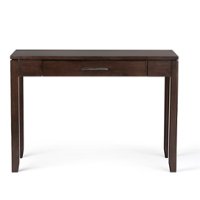 Simpli Home - Cosmopolitan SOLID WOOD Contemporary 42 inch Wide Home Office Desk in - Russet Brown - Front_Zoom