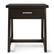 Front. Simpli Home - Sawhorse Bedside Table - Dark Chestnut Brown.