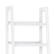 Alt View 13. Simpli Home - Sawhorse SOLID WOOD 72 inch x 24 inch Modern Industrial Ladder Shelf with Storage in White - White.