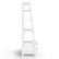 Alt View 14. Simpli Home - Sawhorse SOLID WOOD 72 inch x 24 inch Modern Industrial Ladder Shelf with Storage in White - White.
