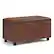 Angle. Simpli Home - Cosmopolitan Storage Ottoman - Distressed Saddle Brown.