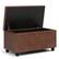 Left. Simpli Home - Cosmopolitan Storage Ottoman - Distressed Saddle Brown.