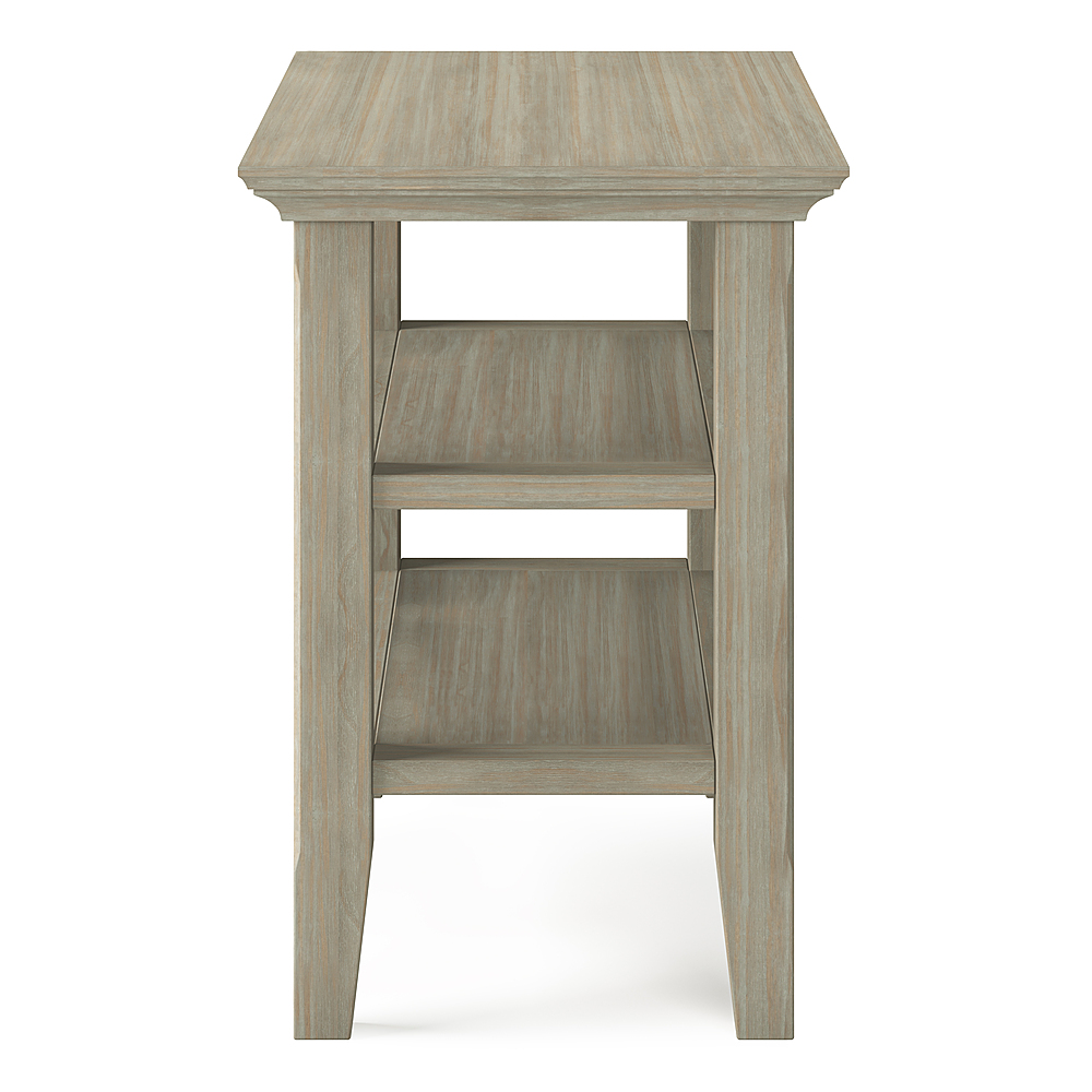 Simpli Home Acadian Solid Wood 14 Inch, Very Narrow Side Table
