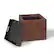 Left. Simpli Home - Rockwood 17 inch Wide Contemporary Square Cube Storage Ottoman with Tray - Distressed Saddle Brown.