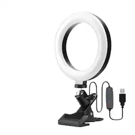 Stock Preferred - 6-inch Dimmable LED Ring Light with Clip