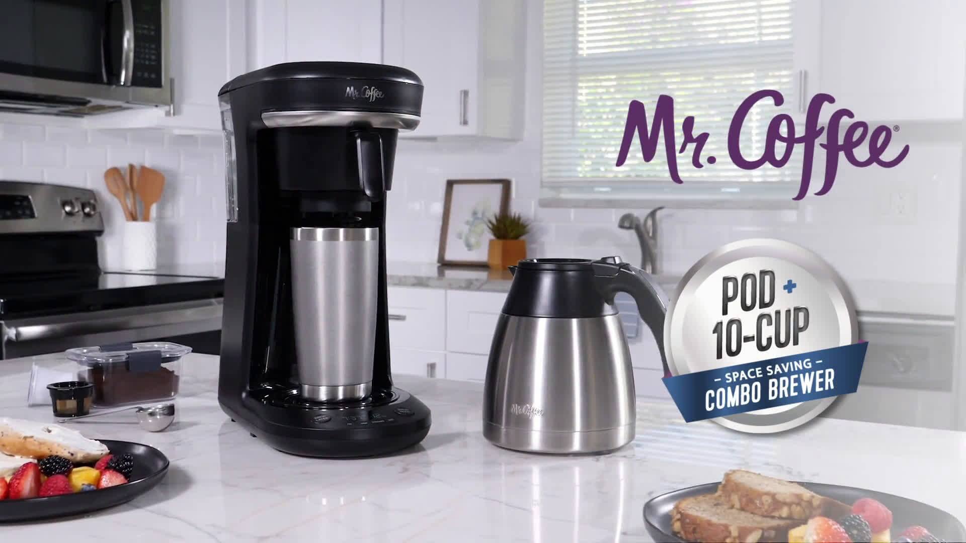 Mr. Coffee Space-Saving Combo 10-Cup 