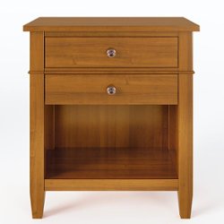 Simpli Home - Night Stand, Bedside table - Light Golden Brown - Front_Zoom