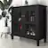 Alt View 12. Simpli Home - Warm Shaker SOLID WOOD 32 inch Wide Transitional Low Storage Cabinet in Black - Black.