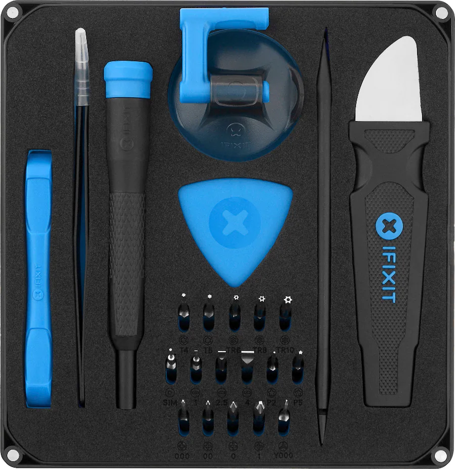 iFixit Essential Electronics Toolkit with precision repair tools