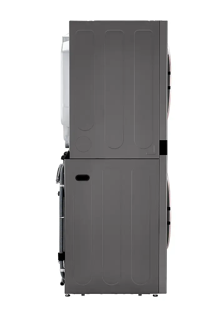 Alt View 14. LG - 4.5 Cu. Ft. HE Smart Front Load Washer and 7.4 Cu. Ft. Electric Dryer WashTower with Built-In Intelligence - Graphite Steel.