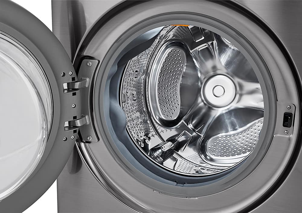 Alt View 16. LG - 4.5 Cu. Ft. HE Smart Front Load Washer and 7.4 Cu. Ft. Electric Dryer WashTower with Built-In Intelligence - Graphite Steel.