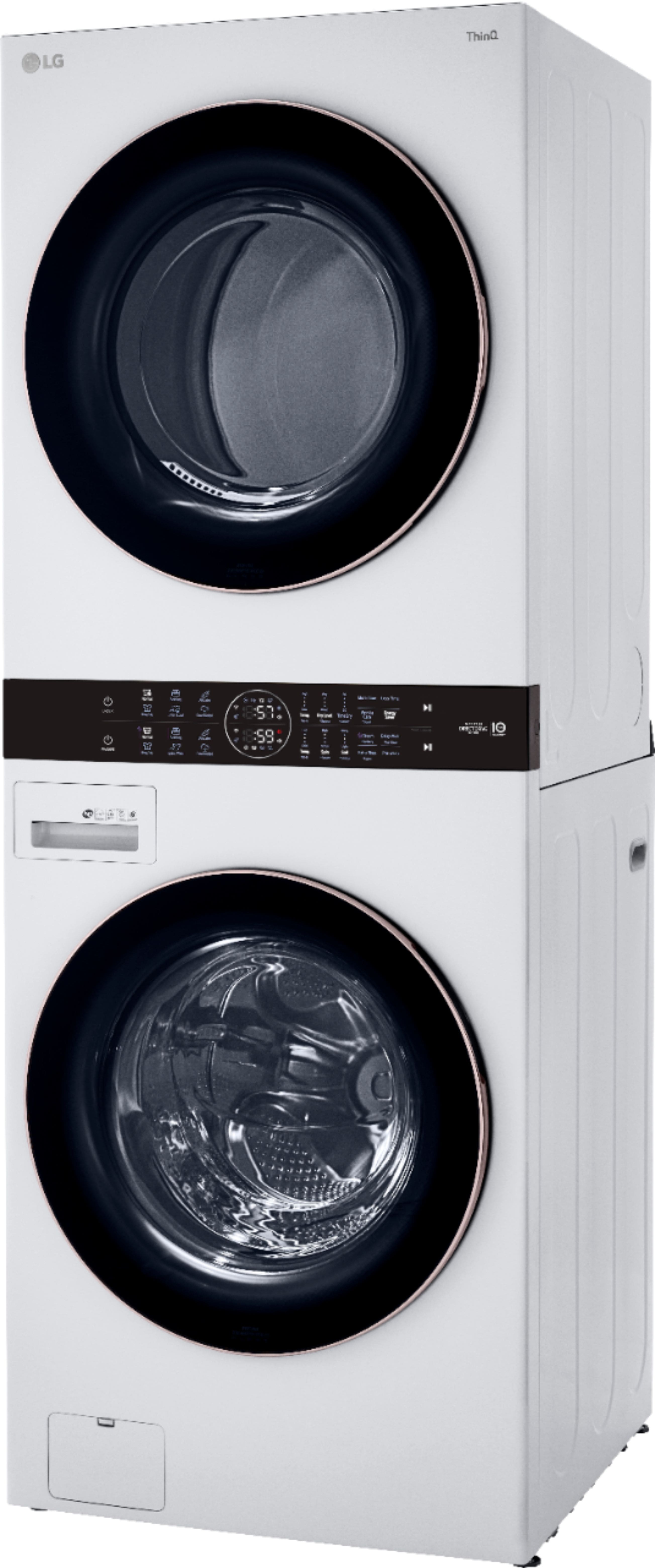 Alt View 14. LG - 4.5 Cu. Ft. HE Smart Front Load Washer and 7.4 Cu. Ft. Electric Dryer WashTower with Built-In Intelligence - White.