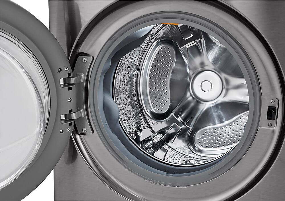 Alt View 12. LG - 4.5 Cu. Ft. HE Smart Front Load Washer and 7.4 Cu. Ft. Gas Dryer WashTower with Built-In Intelligence - Graphite Steel.