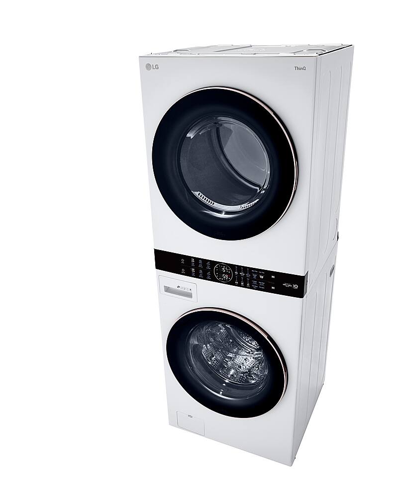 Alt View 19. LG - 4.5 Cu. Ft. HE Smart Front Load Washer and 7.4 Cu. Ft. Gas Dryer WashTower with Built-In Intelligence - White.