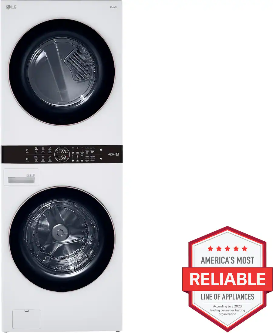 LG 4.5 Cu. Ft. HE Smart Front Load Washer and 7.4 Cu. Ft. Gas Dryer ...