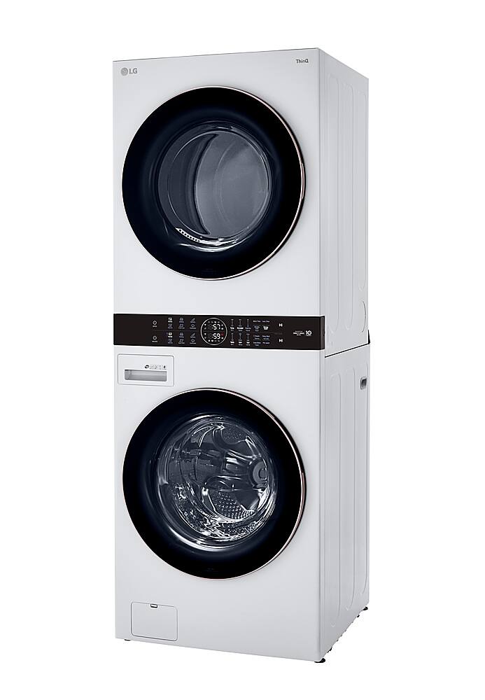 Alt View 11. LG - 4.5 Cu. Ft. HE Smart Front Load Washer and 7.4 Cu. Ft. Gas Dryer WashTower with Built-In Intelligence - White.