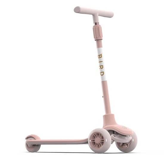 Front Zoom. Bird - Birdie 3-Wheeled Kick Scooter for Kids - Electric Rose.