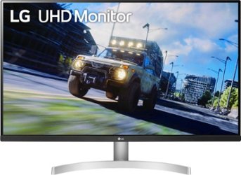 LG - 32” UHD HDR Monitor with FreeSync - White - Front_Zoom