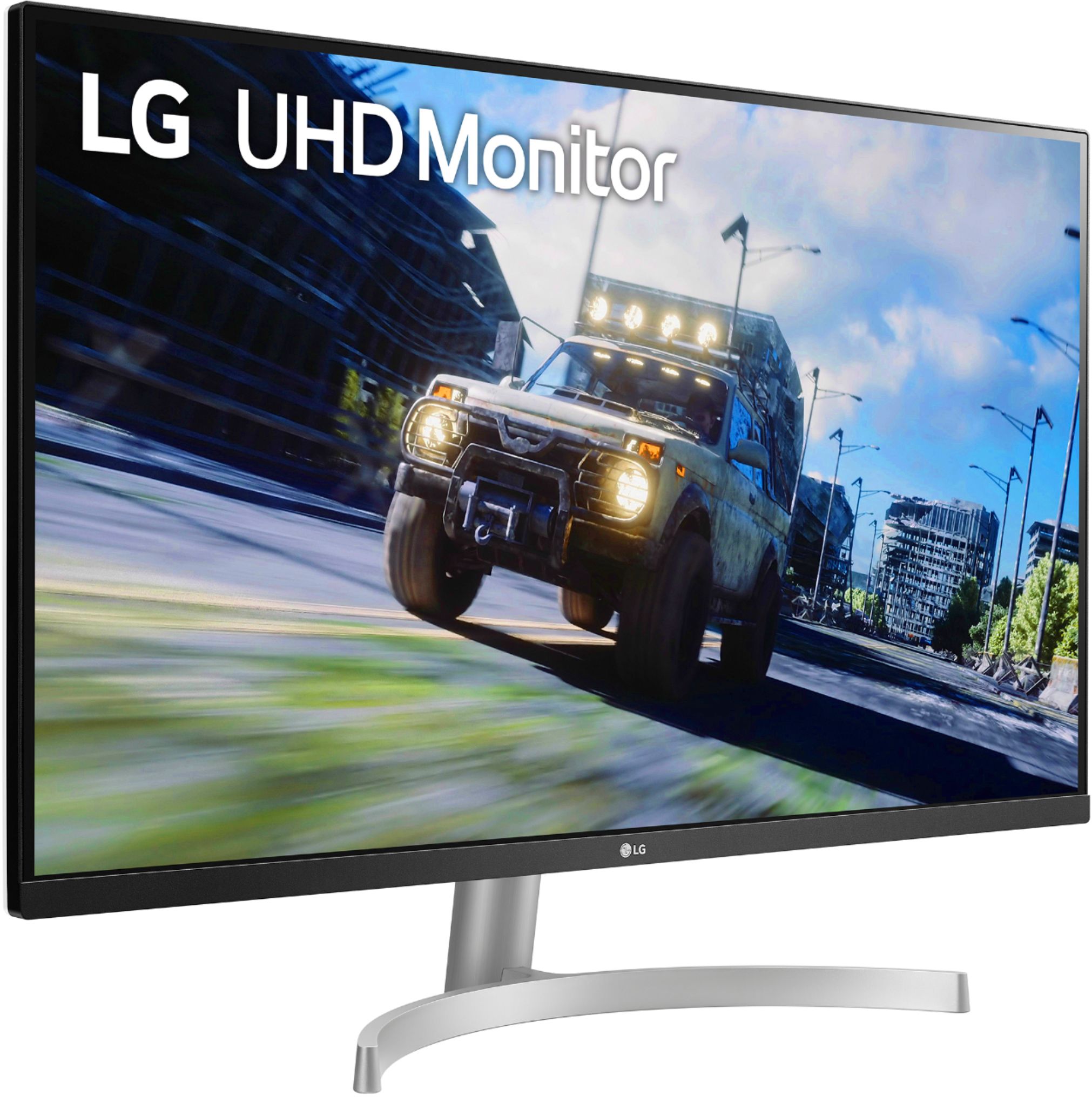slit it's beautiful See through LG 32” UHD HDR Monitor with FreeSync White 32UN500-W.AUS - Best Buy