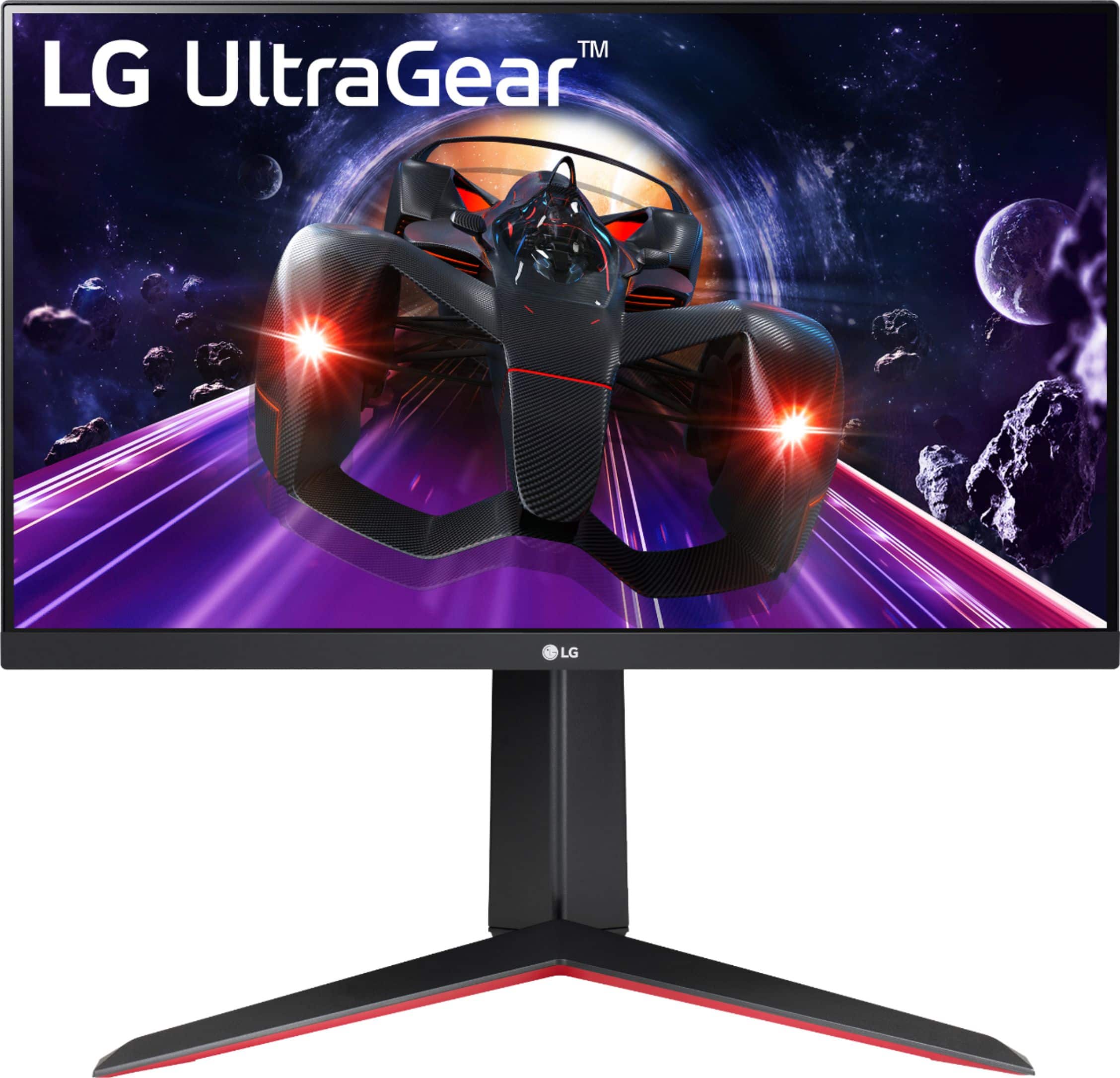 Front. LG - 24" FHD 144Hz FreeSync Premium Monitor - Black.