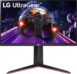 LG - Geek Squad Certified Refurbished UltraGear 24" LED FHD FreeSync Monitor with HDR - Black - Front_Zoom