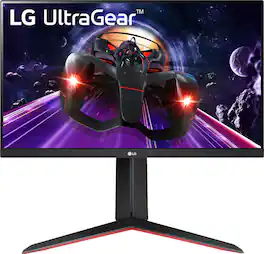 LG - Geek Squad Certified Refurbished UltraGear 24" LED FHD FreeSync Monitor with HDR - Black