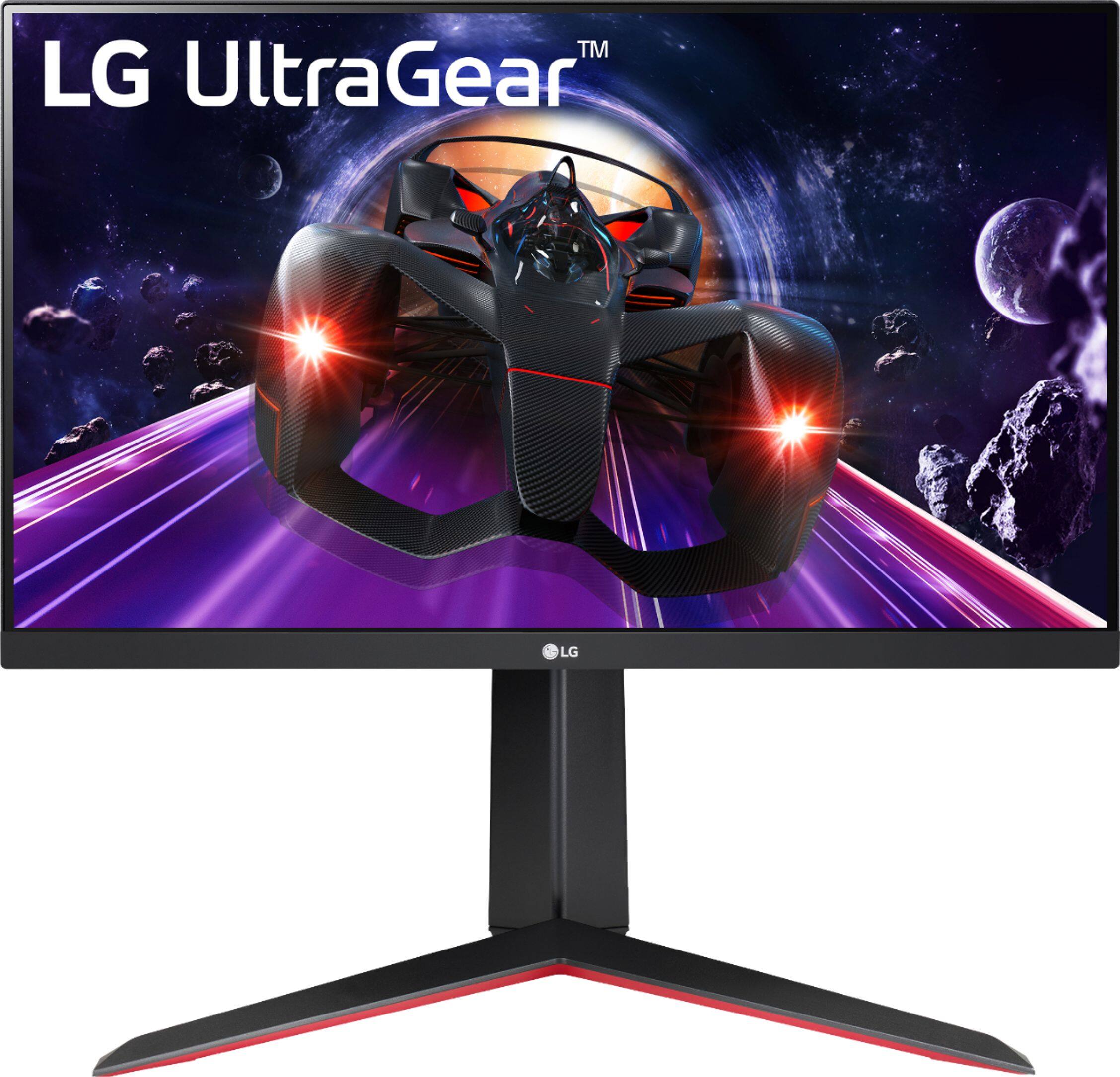 Front. LG - 24" FHD 144Hz FreeSync Premium Monitor - Black.