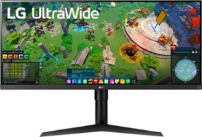 LG - 34” UltraWide FHD HDR FreeSync Monitor with USB Type C - Black - Front_Zoom