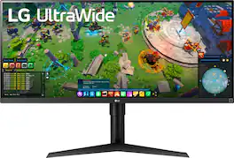 LG - Geek Squad Certified Refurbished 34" IPS LED UltraWide FreeSync Monitor with HDR - Black