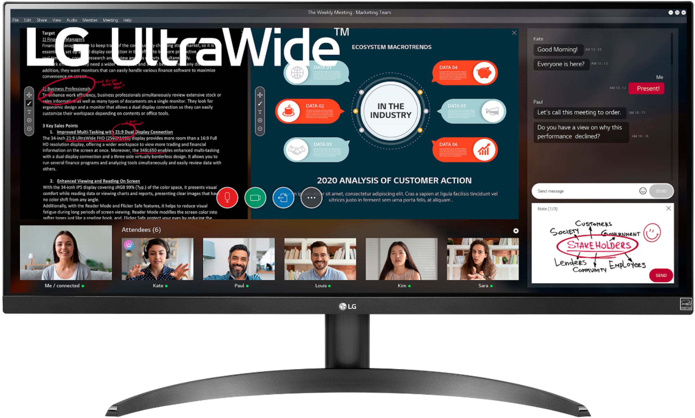 LG 29” UltraWide Full HD HDR Monitor with FreeSync